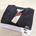Kit 3 Camisa Importadas Lacoste Camisetas Básicas Malha Confort