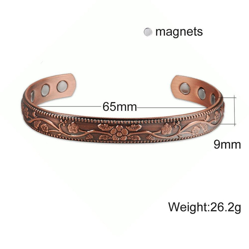 Coplet Pure Copper Bracelet Magnética Unissex Saúde e Bem estar - Outlet De Todos