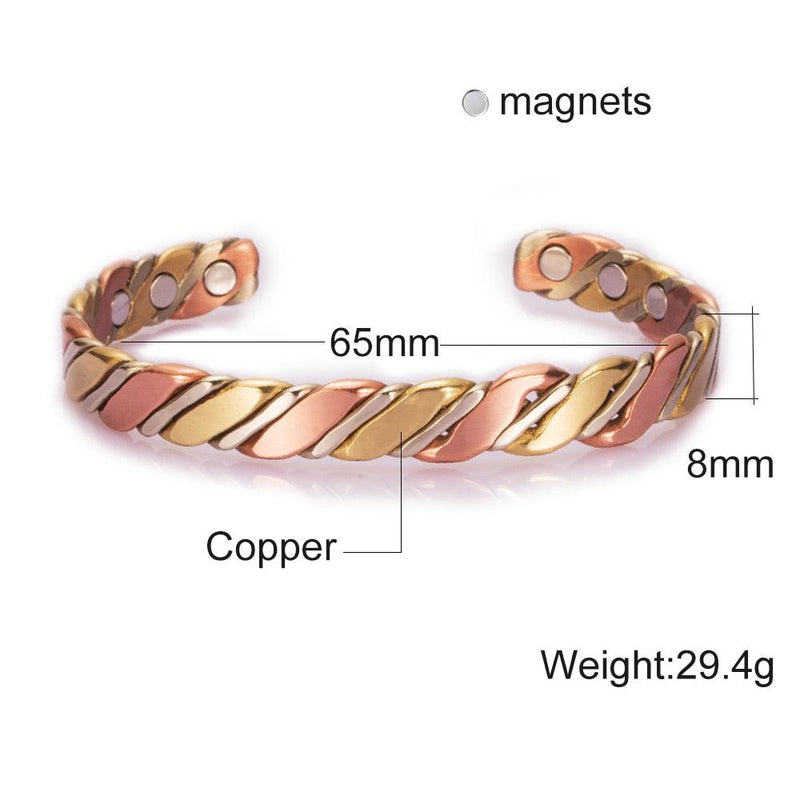 Coplet Pure Copper Bracelet Magnética Unissex Saúde e Bem estar - Outlet De Todos