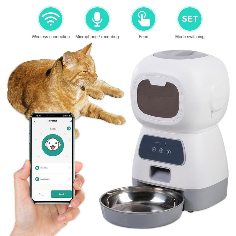 Comedouro Alimentador Inteligente Automático para Pets - Outlet De Todos